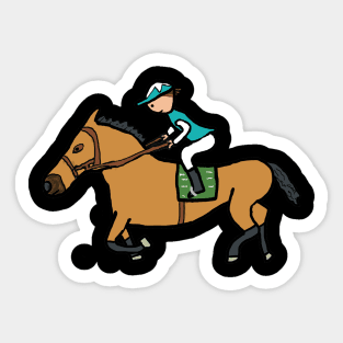 Horse Racing Sticker